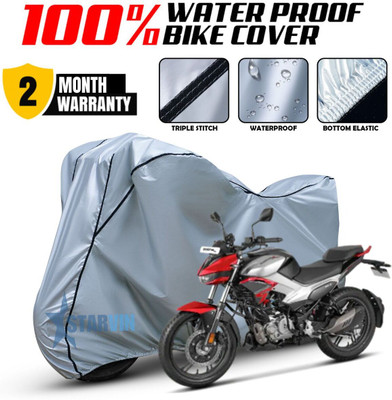 Starvin Waterproof Two Wheeler Cover for Hero(Xtreme, Black, Grey)