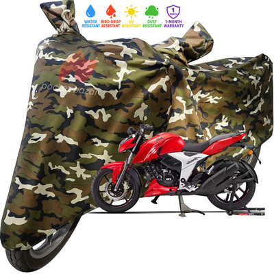 pocket bazar Waterproof Two Wheeler Cover for TVS(Apache RTR 160, Green)