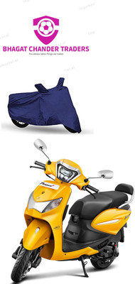 bhagat chander traders Waterproof Two Wheeler Cover for Hero(Pleasure Plus, Blue)