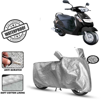 Autoinnovation Waterproof Two Wheeler Cover for Mahindra(Duro DZ, Silver)