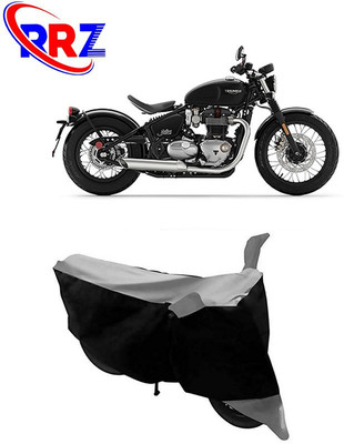 RRZ Waterproof Two Wheeler Cover for Triumph(Bonneville Bobber, Black, Grey)