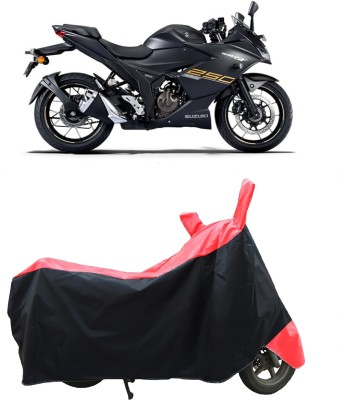 Coxtor Two Wheeler Cover for Suzuki(Gixxer 250, Red)