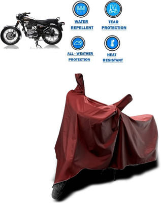 AASHTIK MART Two Wheeler Cover for Royal Enfield(Bullet 350, Maroon)