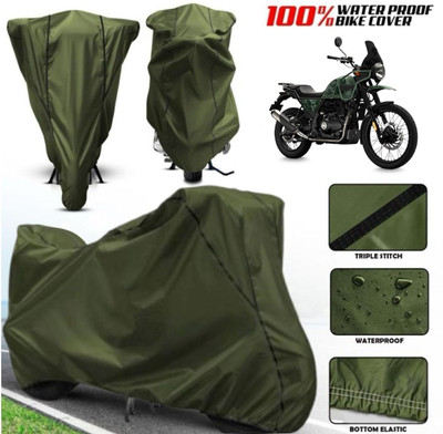 Shiv Kanha Waterproof Two Wheeler Cover for Royal Enfield(Himalayan, Green)