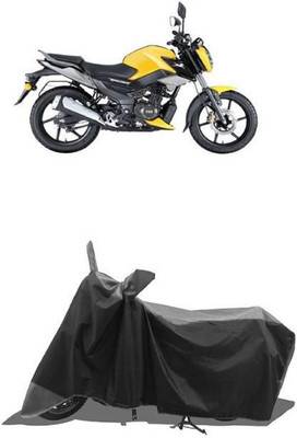 RAAMKM Waterproof Two Wheeler Cover for TVS(Raider, Grey, Black)