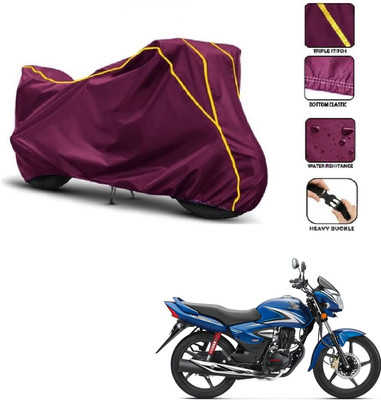 Love Me Two Wheeler Cover for Honda(CB Shine, Maroon, Yellow)