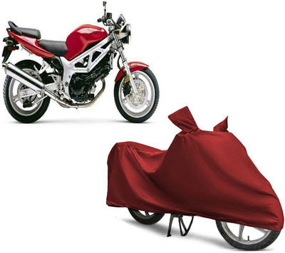 EGAL Waterproof Two Wheeler Cover for Suzuki(SV 650 BS6, Maroon)