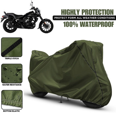 Shiv Kanha Waterproof Two Wheeler Cover for Bajaj(Avenger, Green)