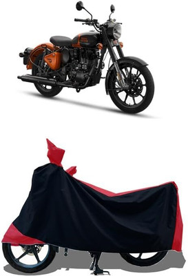 KEDIT Two Wheeler Cover for Royal Enfield(Classic 350 Signals, Red)