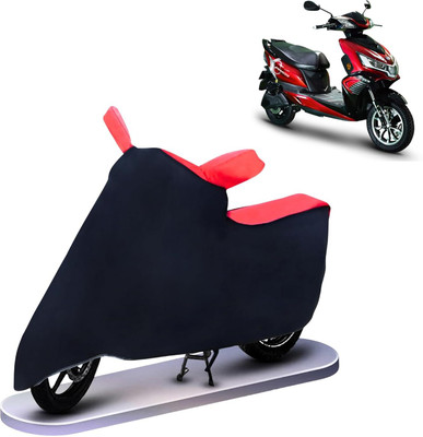 KEDIT Two Wheeler Cover for Okinawa(Praise, Red, Black)