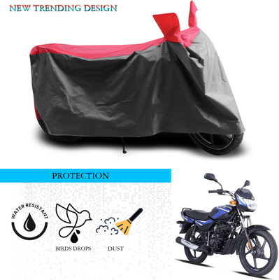 SnehaSales Waterproof Two Wheeler Cover for Bajaj(CT100, Grey, Red)