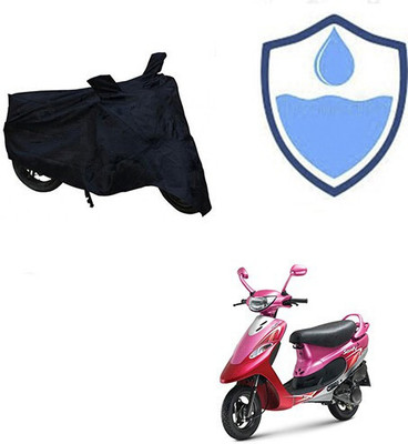 DeepShakshi AUTOMOTIVE Waterproof Two Wheeler Cover for TVS(Scooty Pep+, Black)