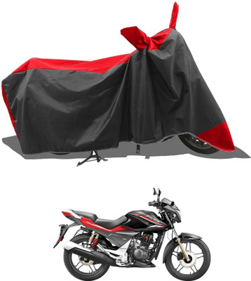KEDIT Two Wheeler Cover for Hero(Red, Black)