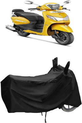 Autoprime Two Wheeler Cover for TVS(Scooty Zest BS6, Black)