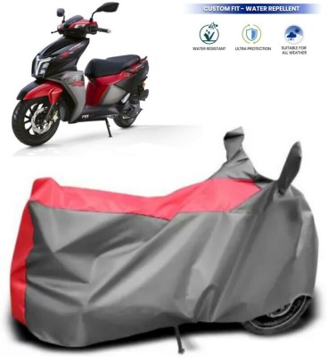 Mdstar Waterproof Two Wheeler Cover for TVS(Ntorq 125, Grey)