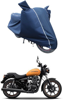 AutoTiger Waterproof Two Wheeler Cover for Royal Enfield(Thunderbird 500, Blue)