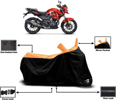 Amexride Two Wheeler Cover for Hero(Xtreme 200R, Orange)