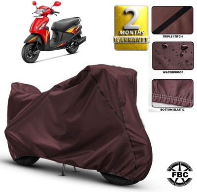 FBC Waterproof Two Wheeler Cover for Hero(Pleasure, Maroon)