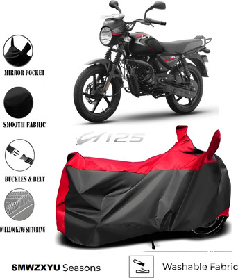 smwzxyu Waterproof Two Wheeler Cover for Bajaj(CT 125X, Red)