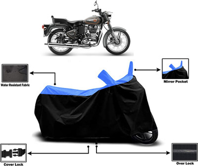 Amexride Two Wheeler Cover for Royal Enfield(Bullet 500, Multicolor)