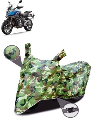 AutoGalaxy Waterproof Two Wheeler Cover for CFMoto(650MT, Green)