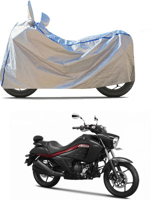 CODOKI Waterproof Two Wheeler Cover for TVS(Intruder, Silver)
