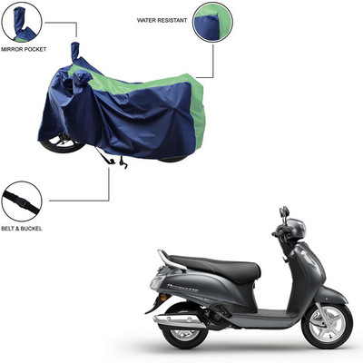 Furnish Flow Two Wheeler Cover for Suzuki(Access 125, Green)