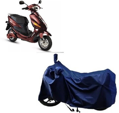 Tritika Waterproof Two Wheeler Cover for Hero Electric(Cruiser, Blue)