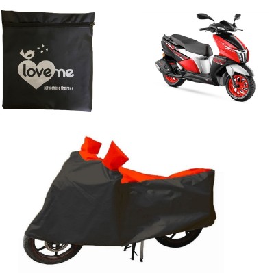 Love Me Waterproof Two Wheeler Cover for TVS(Ntorq 125, Red, Black)