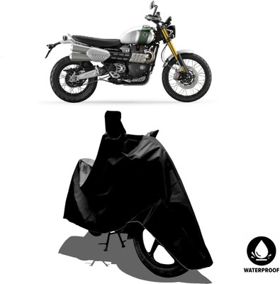 Amexride Waterproof Two Wheeler Cover for Triumph(Scrambler 1200 BS6, Black)
