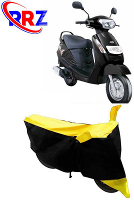 RRZ Waterproof Two Wheeler Cover for Mahindra(Duro DZ, Black, Yellow)