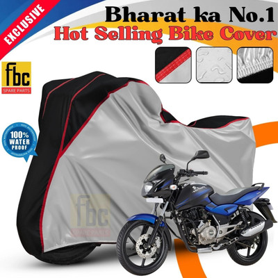 FBC Waterproof Two Wheeler Cover for Bajaj(Pulsar 150, Silver, Maroon)