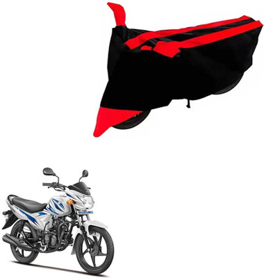 DeepShakshi AUTOMOTIVE Two Wheeler Cover for Suzuki(Hayate, Black, Red)