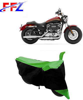 FFZ Two Wheeler Cover for Harley Davidson(1200 Custom, Black, Green)