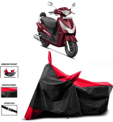 WMIZEXA Two Wheeler Cover for Hero(Red, Black)