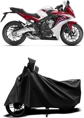 Mdstar Waterproof Two Wheeler Cover for Honda(CBR 650F, Black)