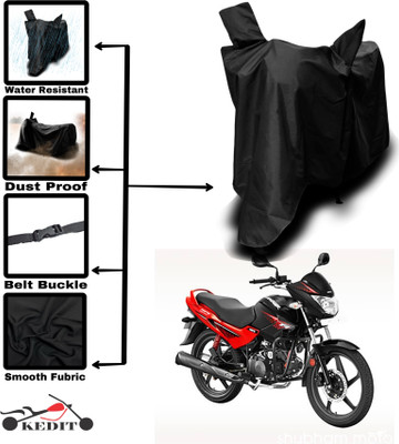 KEDIT Two Wheeler Cover for Universal For Bike(Glamour i3s BS6, Black)