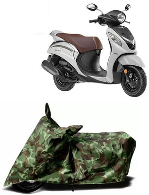 KPIND Waterproof Two Wheeler Cover for Yamaha(Fascino, Multicolor)