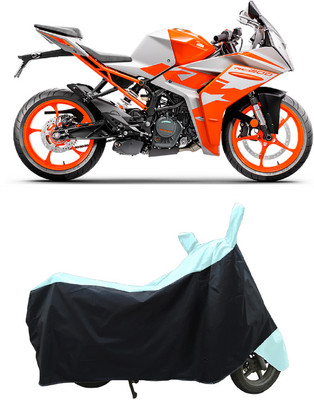 Coxtor Waterproof Two Wheeler Cover for KTM(RC 200 BS6, White)