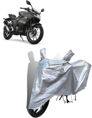 Y3H Waterproof Two Wheeler Cover for Suzuki(Gixxer SF 250, Silver)
