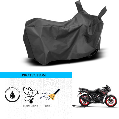ANTHUB Waterproof Two Wheeler Cover for TVS(Apache, Black)
