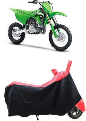 CRONEX Waterproof Two Wheeler Cover for Kawasaki(Black, Red)