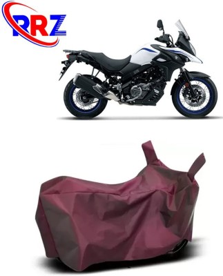 RRZ Waterproof Two Wheeler Cover for Suzuki(V-Strom 650 XT, Maroon)