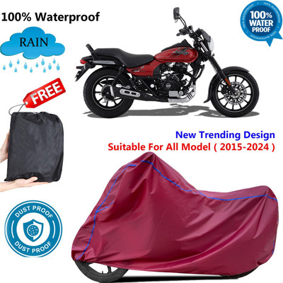 AutoGalaxy Waterproof Two Wheeler Cover for Bajaj(Avenger 150 Street, Maroon)