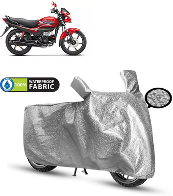 CODOKI Waterproof Two Wheeler Cover for Hero(Passion Plus, Silver)