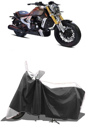 SUGASHRI Waterproof Two Wheeler Cover for TVS(Zeppelin, White, Black)