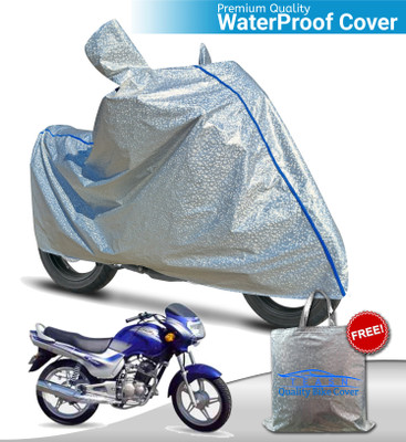 TEASN Waterproof Two Wheeler Cover for TVS(Victor Edge, Silver)