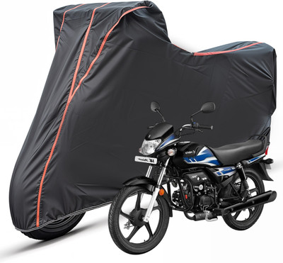 Whipone Two Wheeler Cover for Hero(HF Deluxe i3s, Black)