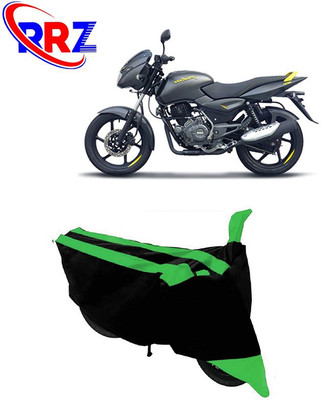 RRZ Waterproof Two Wheeler Cover for Bajaj(Pulsar NS 200, Black, Green)