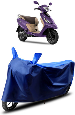 MADAFIYA Waterproof Two Wheeler Cover for TVS(Scooty Zest, Blue)